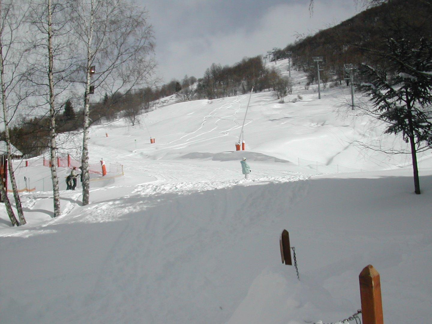 l'arrivée de la piste des clochettes devant la maison